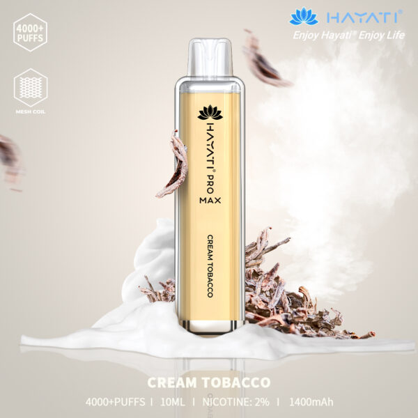 Hayati Pro Max 4000 - Cream Tobacco