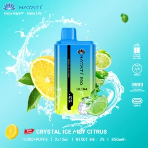 Hayati Pro Ultra 15000: Crystal Ice / Icy Citrus