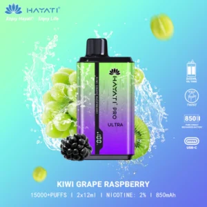 Hayati Pro Ultra 15000 - Kiwi Grape Raspberry