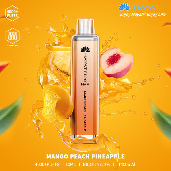 Hayati Pro Max 4000 - Mango Peach Pineapple