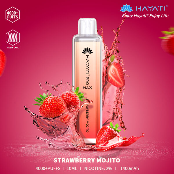 Hayati Pro Max 4000 Strawberry Mojito