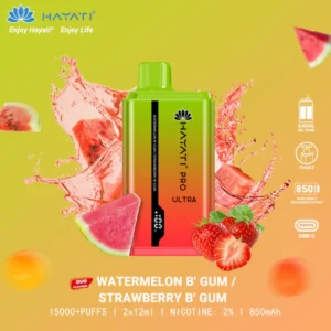 Hayati Pro Ultra 15000 - Watermelon Bubblegum / Strawberry Bubblegum